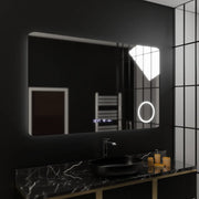 Mirror LED ορθογώνιο 100x60cm Celeste Motionglow Marcello Αποσυναρμολογώντας ρολόι Ορόμετρο συστήματος απόψυξης