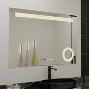 Mirror LED ορθογώνιο 120x80cm Absolu Motionglow Marcello Διάρκεια Ρολόι & Commensurial Θερμόμετρο