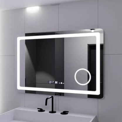 Mirror LED ορθογώνιο 90x60cm Souverain Motionglow Marcello Αποστολής Σύστημα απόρριψης ρολογιού