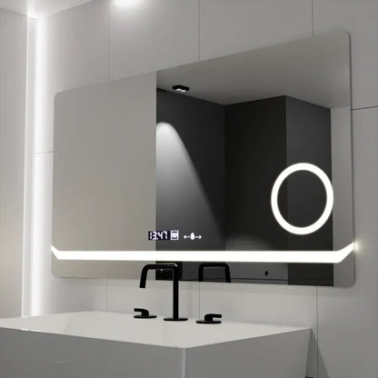 Mirror LED ορθογώνιο 80x60cm Ορισμός Motionglow Marcello Αποσυναρμολόγηση του συστήματος απόψυξης ρολογιού