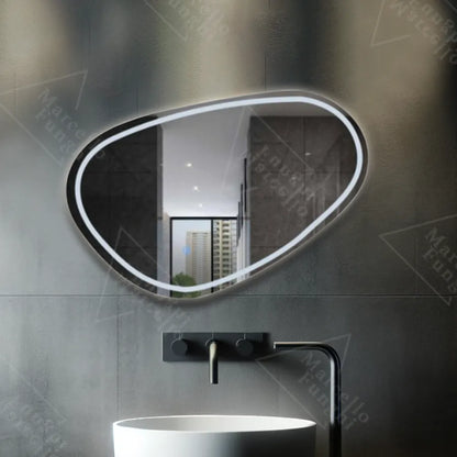 Mirror LED Touch Dissegno Σύστημα DEFRITION 80x45 CM Marcello Funghi Collection