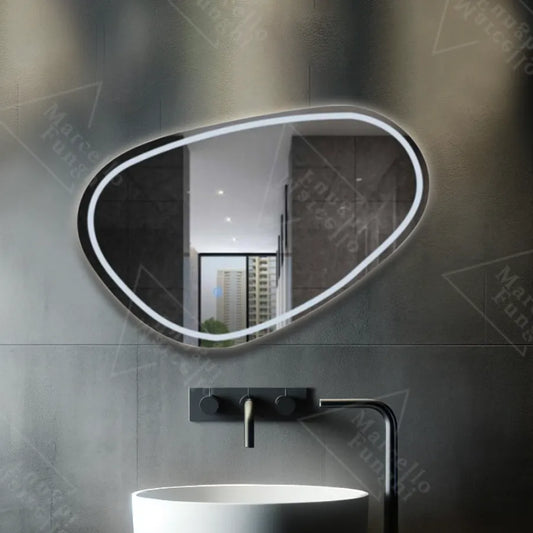 Mirror LED Touch Dissegno Σύστημα DEFRITION 80x45 CM Marcello Funghi Collection