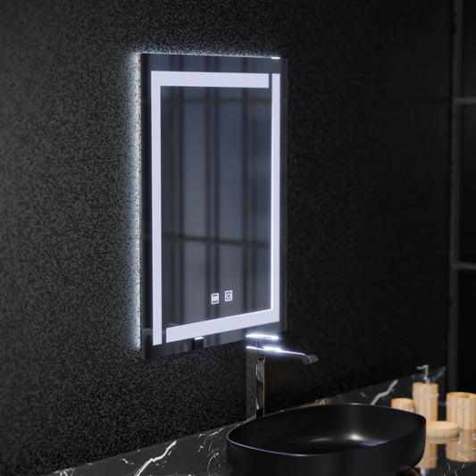 Mirror LED Touch Finater Systebration Σύστημα 60x45cm
