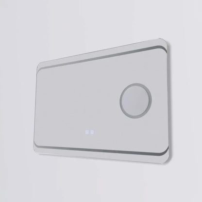 Mirror LED ορθογώνια 80x60cm σύστημα αφής απενεργοποίησης καλλυντικών