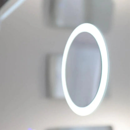 Mirror LED ορθογώνια 80x60cm σύστημα αφής απενεργοποίησης καλλυντικών