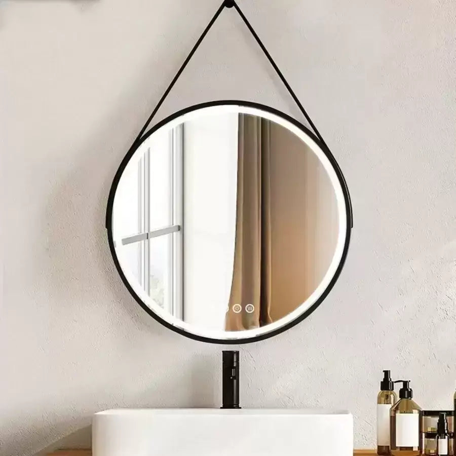 Mirror LED Γύρος 60cm Celesti Majesti Noir Eleva Motionglow Marcello System Disability & Daim Θερμόμετρο