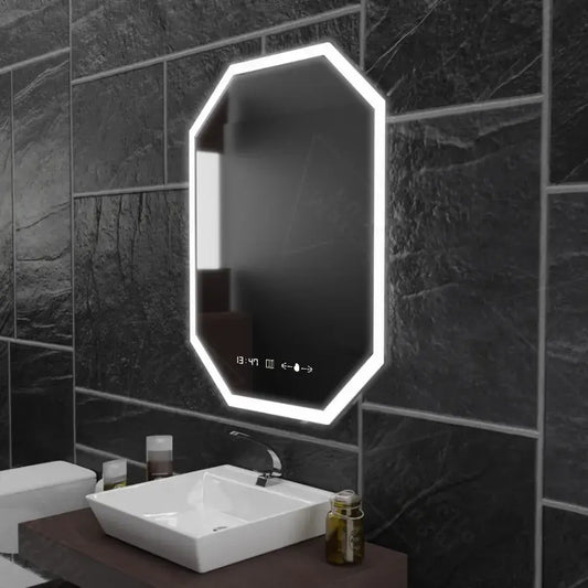 Mirror LED Polygon 60x80cm Ralya Sensor MotionGlow System Disability & The Thermometer Dimable