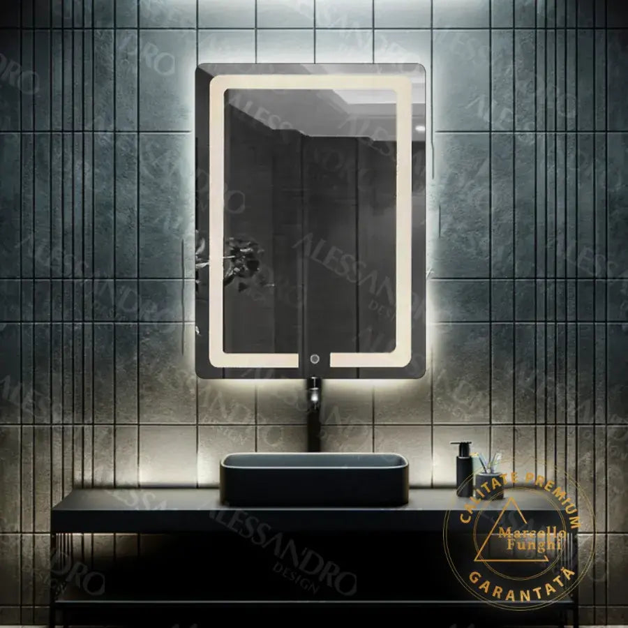 Mirror LED Touch Rhea System Disrosting 60x80 CM Marcello Funghi Collection