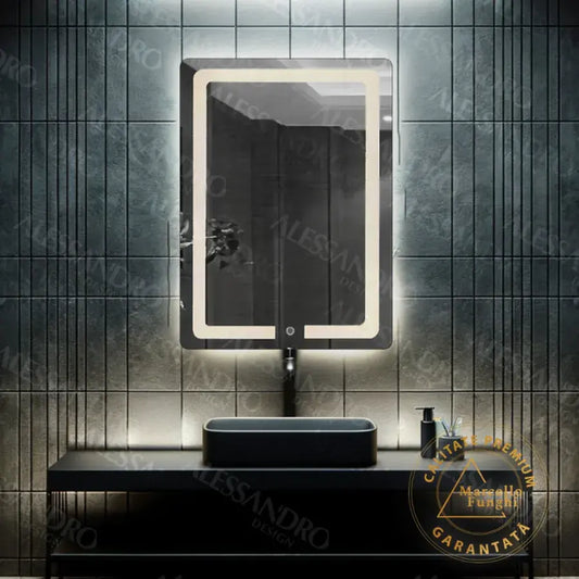 Mirror LED Touch Rhea System Disrosting 60x80 CM Marcello Funghi Collection