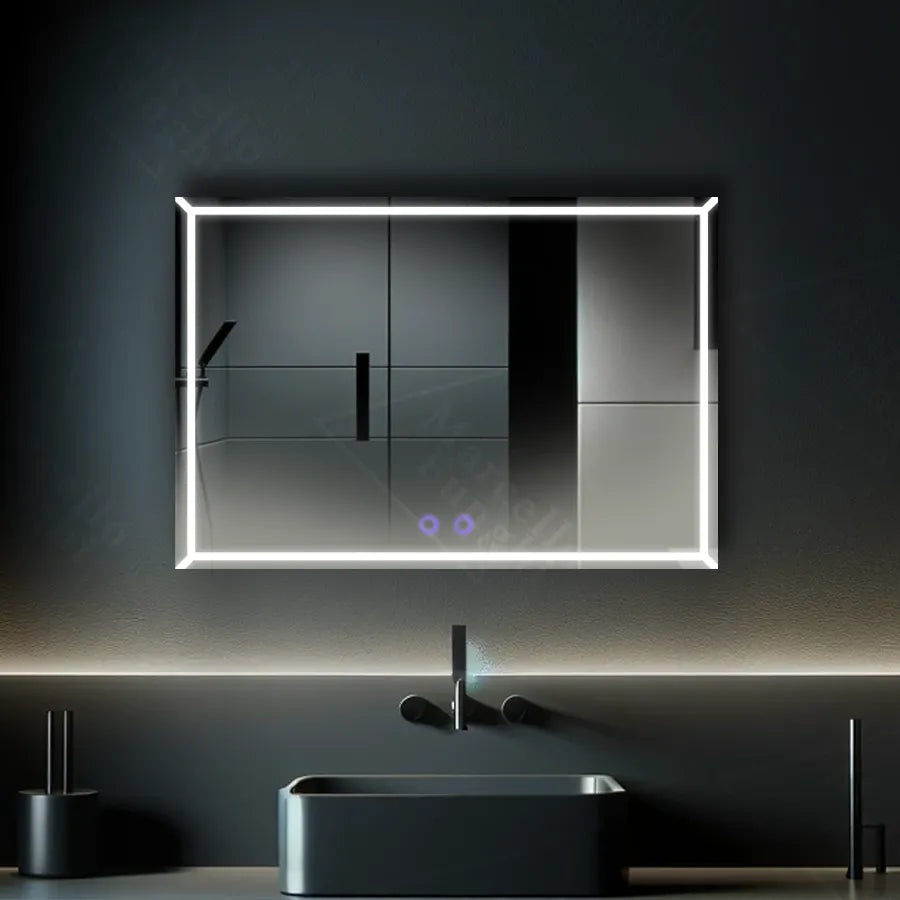 Mirror Led Touch Villya Σύστημα διάθεσης 80x60cm Marcello Funghi Collection