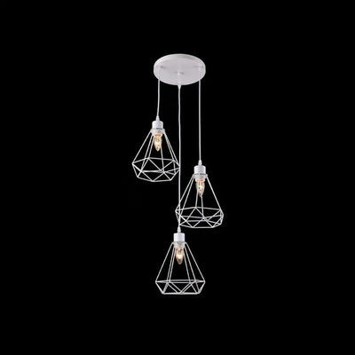 Σχήμα Polust Diamond, Struktur, 3xe27, White, Metal