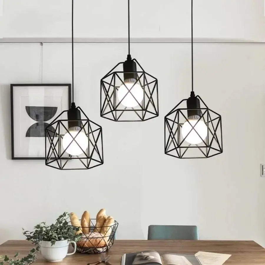 Polust Form Prism, Geo Trio, 3xe27, Black, Metal