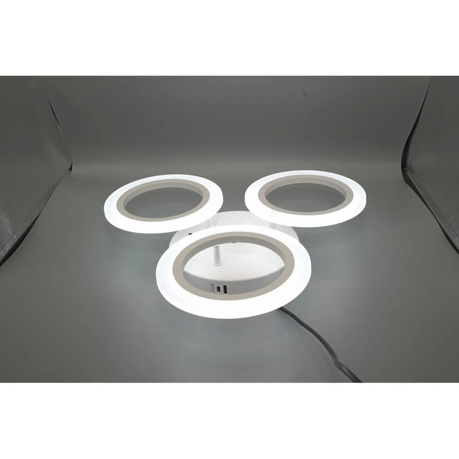 LED LED Crina, 24W, 3 κύκλοι, ουδέτερο φως, λευκό