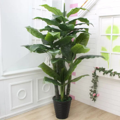 Ιαπωνικά Bananal Artificial Flant, 4 κλαδιά, αριθ. 180cm Green Pots