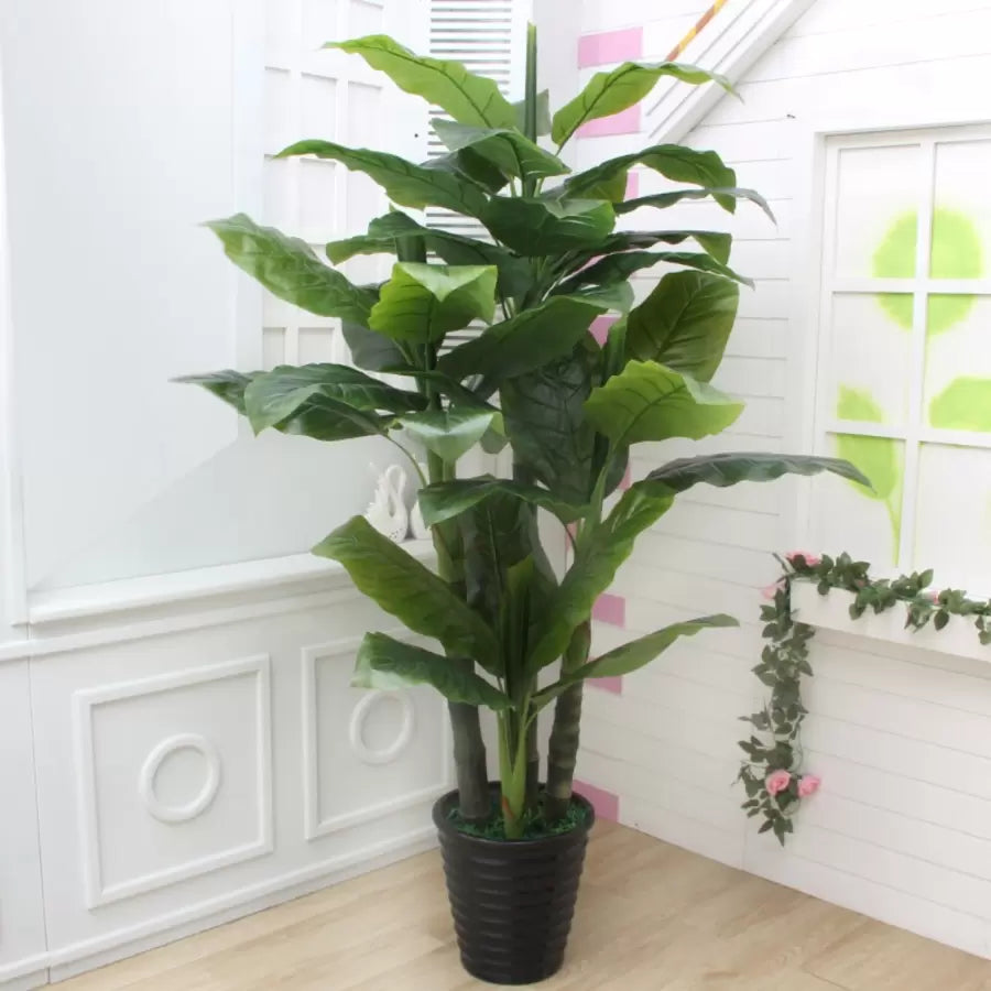 Ιαπωνικά Bananal Artificial Flant, 4 κλαδιά, αριθ. 180cm Green Pots