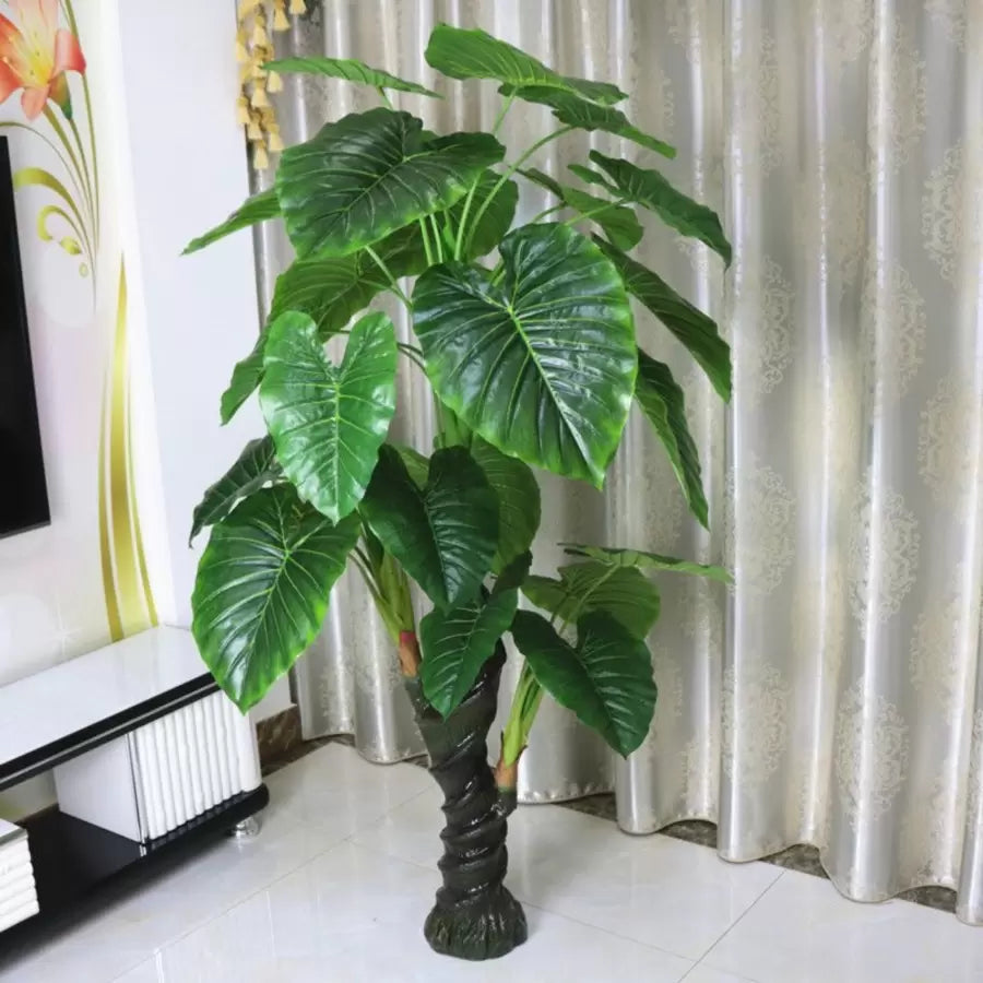 Τεχνητή φυτοφαρμάκως allocasia odora, χωρίς γλάστρες, 150cm πράσινο