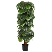 Τεχνητή φυτά Monstera Delicious, χωρίς γλάστρες, 180cm πράσινο