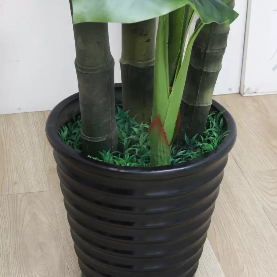 Ιαπωνικά Bananal Artificial Flant, 4 κλαδιά, αριθ. 180cm Green Pots