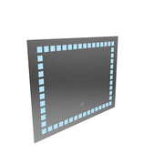 Mirror LED ορθογώνια 80x60cm πλέγμα φως βασική αφή