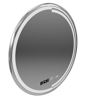 60cm στρογγυλό LED Mirror Motion Glow Sensor Consuel Marcellow Dimable Clock Discosting System
