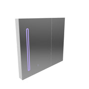 Καθρέφτης LED με Ντουλάπι PLANO 80x70 cm Λευκός Αισθητήρας Αφής και Αποθήκευση