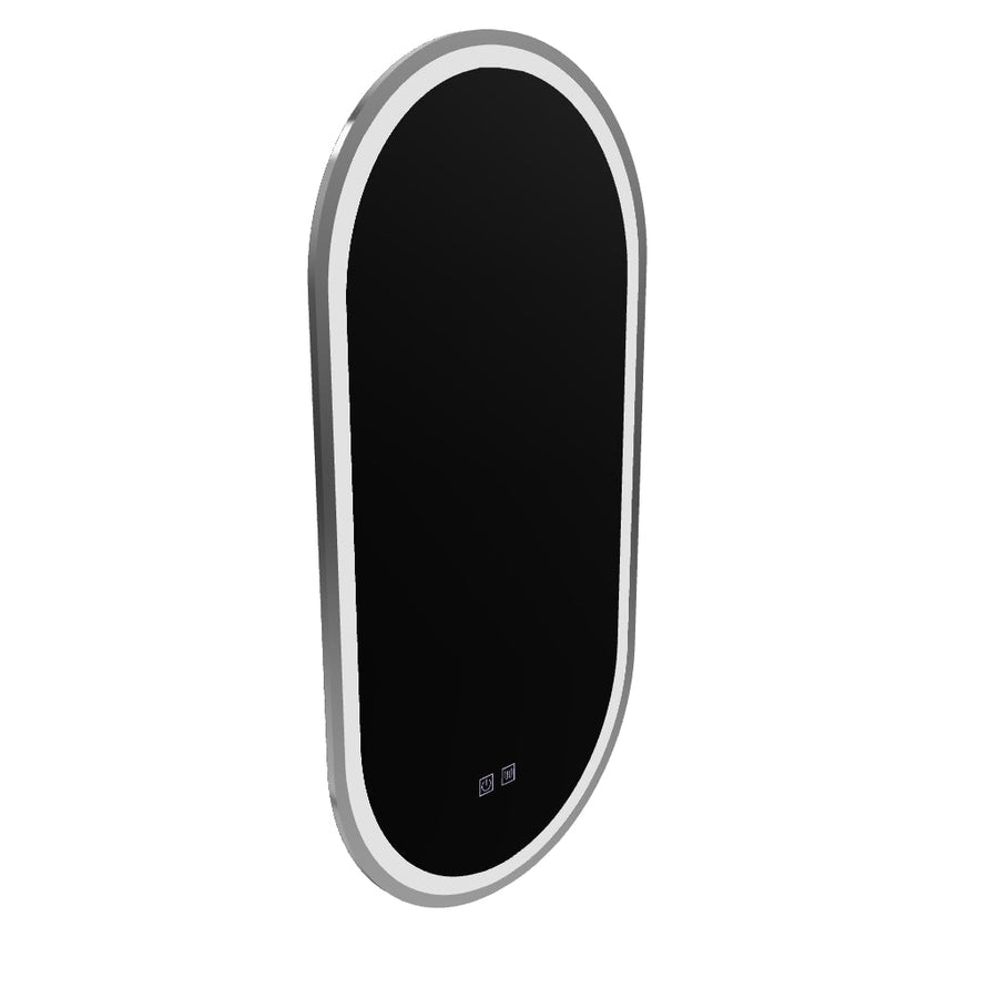 Mirror LED Oval 50x100cm Velara Touch System Dimable Dismantling