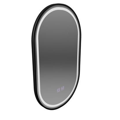 Mirror LED Touch Emporar Disease System 50x100 cm μαύρο πλαίσιο