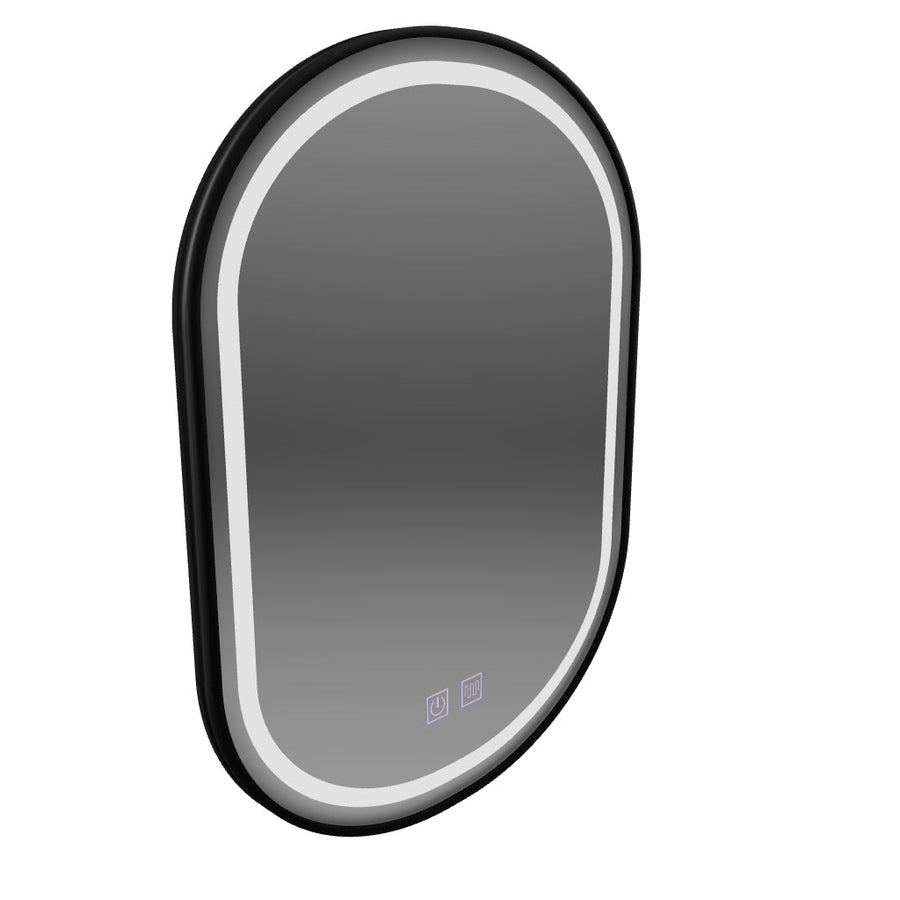LED Touch Mirror Εισαγωγή Σύστημα Νόσου 50x80 cm Black Burkd πλαίσιο