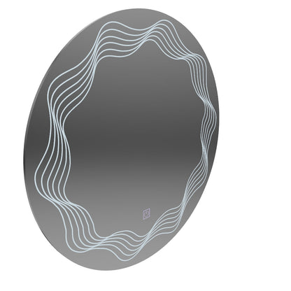 Mirror Round LED 60cm Flusso Touch Dimable Defrition System