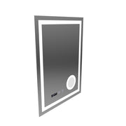 Mirror LED Touch Manfred Σύστημα πρόβλεψης, ρολόι και θερμοκρασία 60x80 cm καλλυντική μεγέθυνση