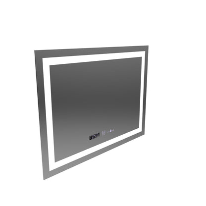 Ο ορθογώνιος καθρέφτης LED 80x60cm Verite Motionglow Marcellow Dimable Clock System