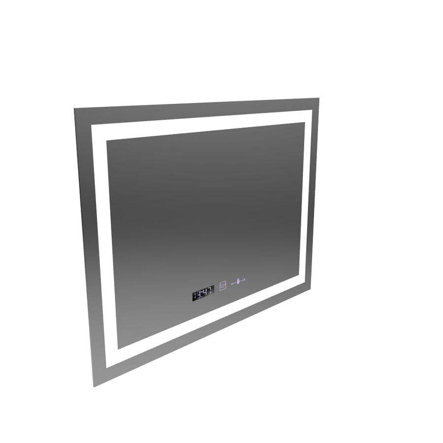 Ο ορθογώνιος καθρέφτης LED 80x60cm Verite Motionglow Marcellow Dimable Clock System