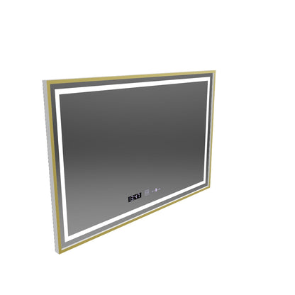 Mirror LED ορθογώνιο 120x80cm specchio motionglow marcello Σύστημα πρόβλεψης ρολογιού & Dimable Thermometer