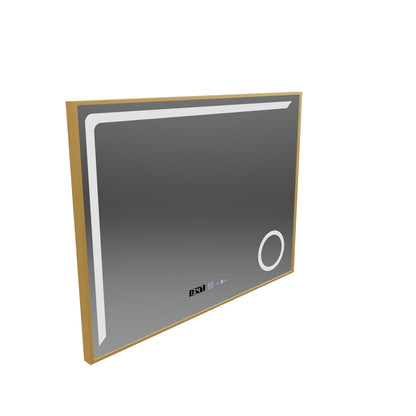 LED Mirror Sensor Motionglow Francesca 80x60 CM Cold Light/Cold/Neutra Dimable System Ρολόι Μάρκα Marcello Funghhi Συλλογή
