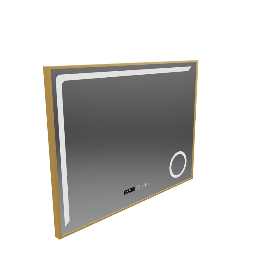 LED Mirror Sensor Motionglow Francesca 80x60 CM Cold Light/Cold/Neutra Dimable System Ρολόι Μάρκα Marcello Funghhi Συλλογή