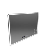 Mirror LED ορθογώνιο 120x80cm Aura Riflesso Poro Motionglow Marcello System Disability & Thermometer of the Caimity of the Cosmetic