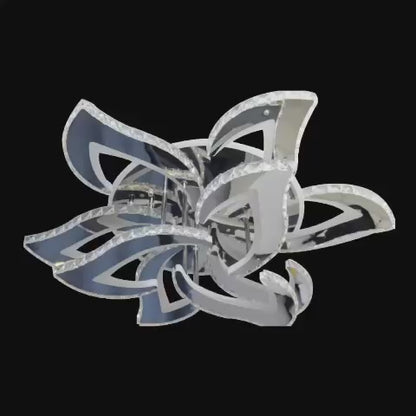 LED LED με τηλεχειριστήριο, 300W, Dimable, Chrome