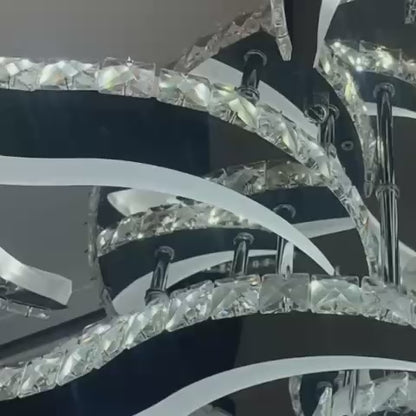LED LED με τηλεχειριστήριο, 300W, Dimable, Chrome