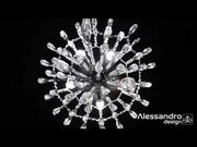Cristal πολυέλαιος Ego 5x E27, διάμετρος 47cm, γυαλιστερό χρώμιο