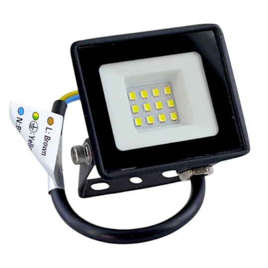 Προβολέας LED 10W 6000K IP65 220-230V 12 πηγές Μαύρη μεταλλική θήκη Προϊόντα LED Προεπιλεγμένος τίτλος Alessandro Design