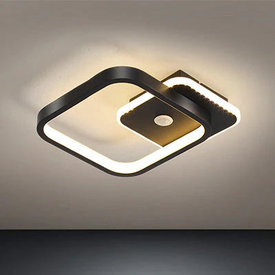 Πολυέλαιος LED με αισθητήρα κίνησης PS510BK, 16W, Κρύο/Ζεστό/Ουδέτερο φως 3000K/4000K/6000K, μέταλλο και ακρυλικό