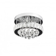 LED Abel Lust, 22W, κρύο/ζεστό/ουδέτερο φως, χρώμιο και κρύσταλλο