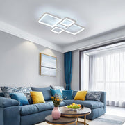 Πολυέλαιος LED με τηλεχειριστήριο ELLA 85W, 4 Τετράγωνα, Κρύο/Ζεστό/Ουδέτερο φως, Ρυθμιζόμενο, Λευκό