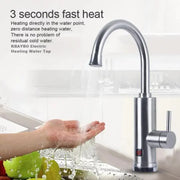 Instant Electric Tap για ζεστό νερό, οθόνη LCD, Chrome, LZ701SSS