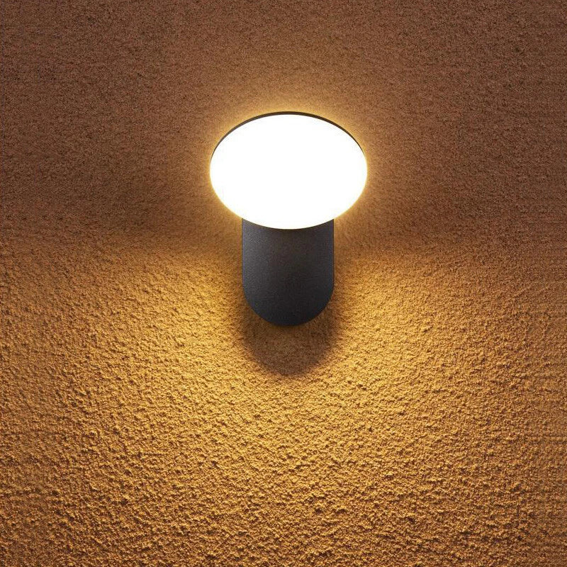 Φωτιστικό τοίχου LED εξωτερικού χώρου 10W, AX165, Warm Light 3000K, Μαύρο