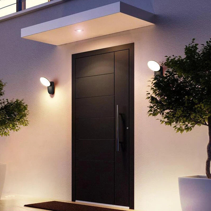 Φωτιστικό τοίχου LED εξωτερικού χώρου 10W, AX165, Warm Light 3000K, Μαύρο