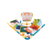 Σετ τύπου παζλ με γεωμετρικά σχήματα με μαγνήτες, 54 κομμάτια, πλαστικά και μαγνήτες