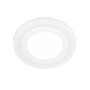 Στρογγυλό σημείο LED, 9W, 3000K/6500K, τρεις λειτουργίες, λευκό, λευκό