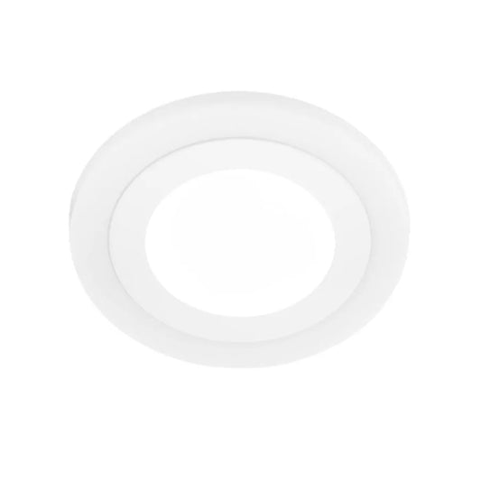 Στρογγυλό σημείο LED, 9W, 3000K/6500K, τρεις λειτουργίες, λευκό, λευκό