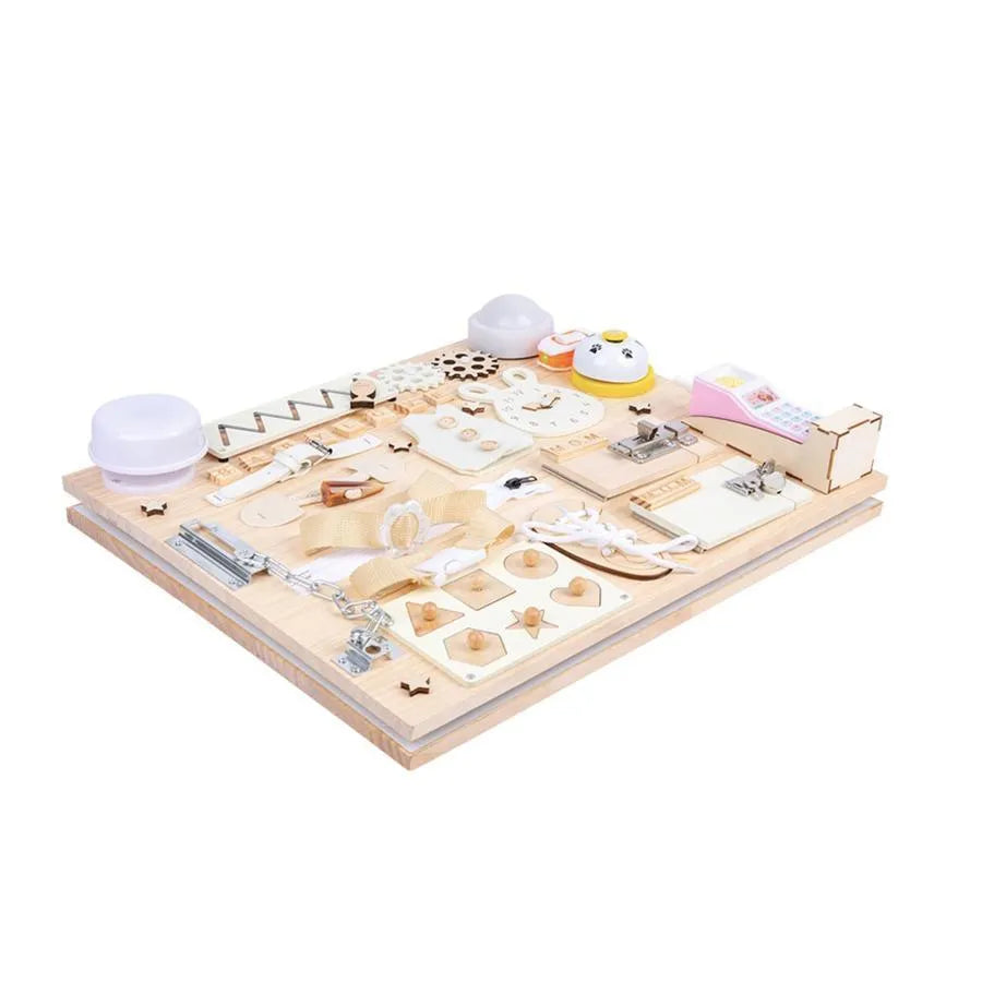 Montessori πολυλειτουργικό εκπαιδευτικό μαγνητικό τραπέζι με lovators, 8 carioci, ξύλο και πλαστικό